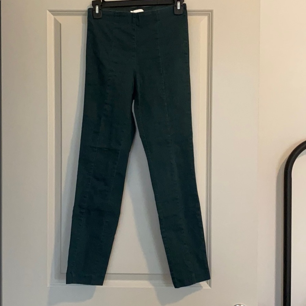 Dark green tapered pants